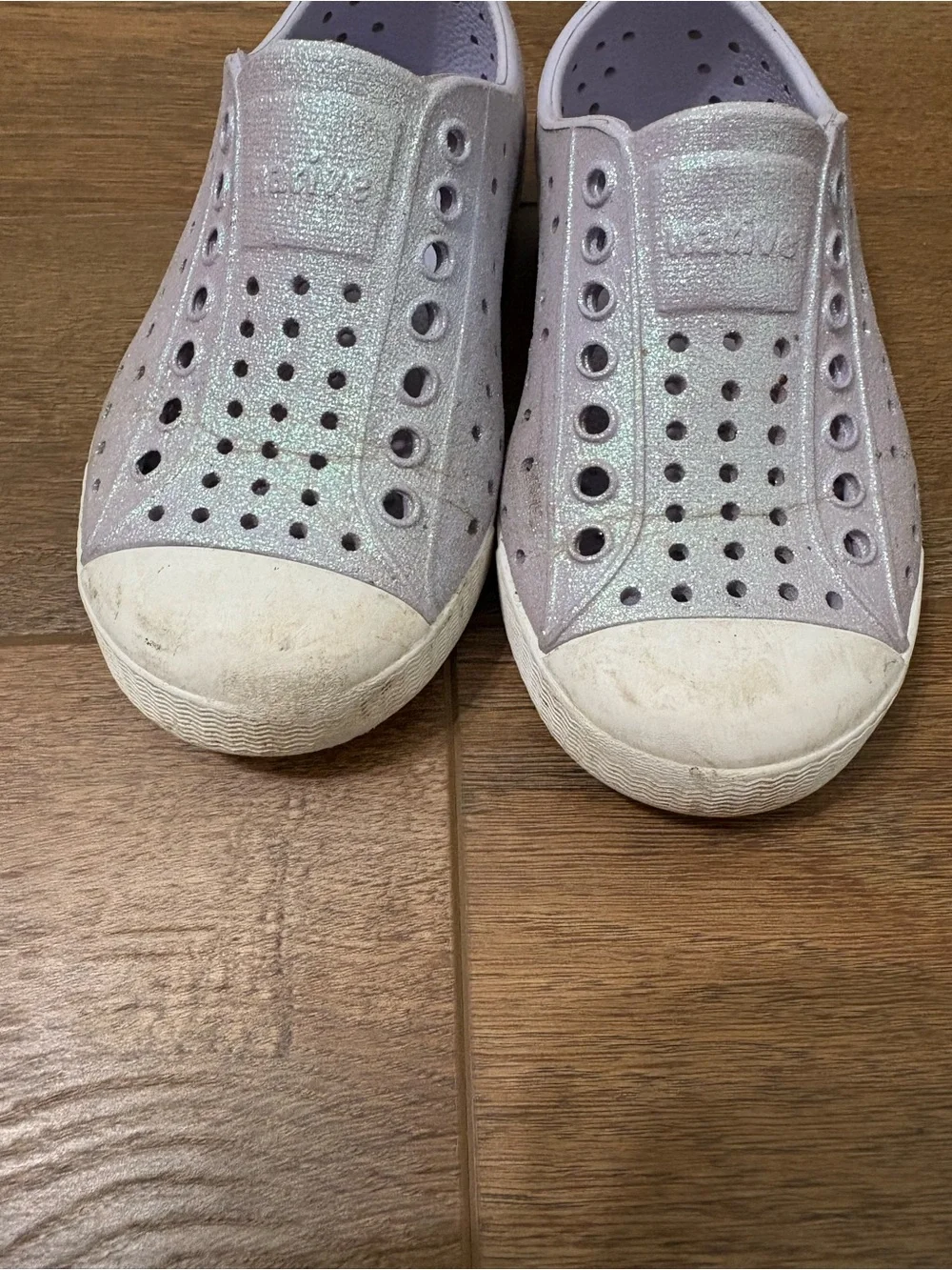 Native Jefferson Bling Glitter Slip-On Sneakers C8